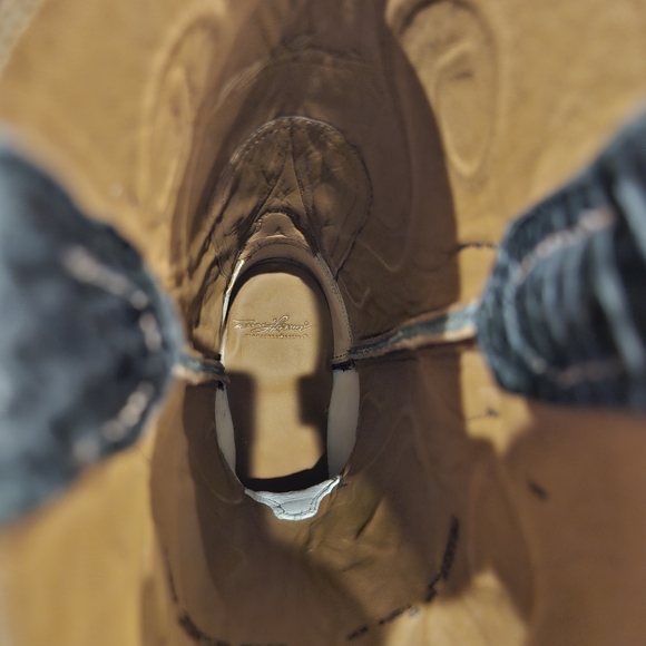 Tony Lama Exotic Hornback Caiman Western Boots Square Toe SG1049 Men's Size 10 D - Picture 7 of 9